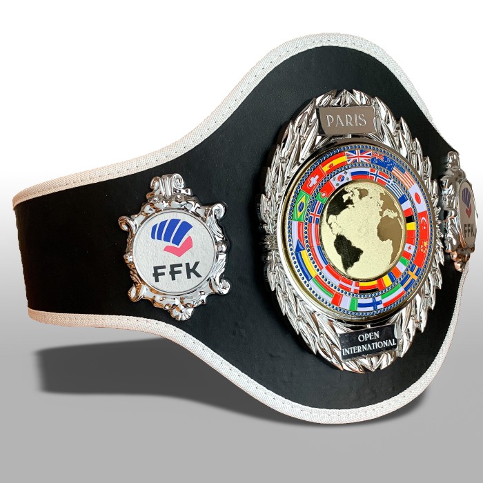 SILVER PRO LEAF CUSTOM CHAMPIONSHIP BELT  ***BEST SELLER***